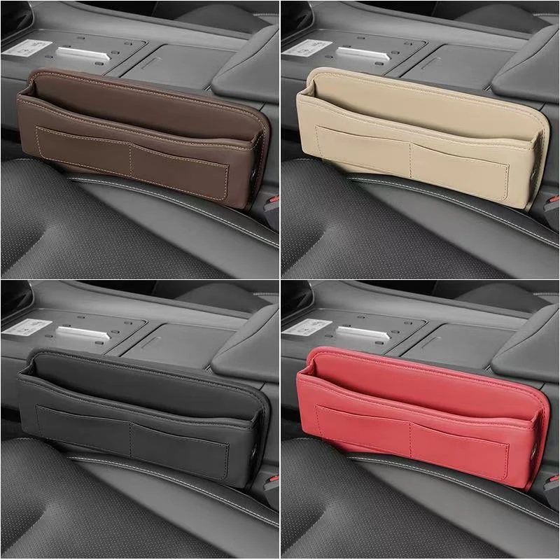 Car Seat Crevice Gaps Storage Box Seat Organizer Gap Slit Filler Holder For Wallet Phone Cigarette Slit Pocket Car Storag Box