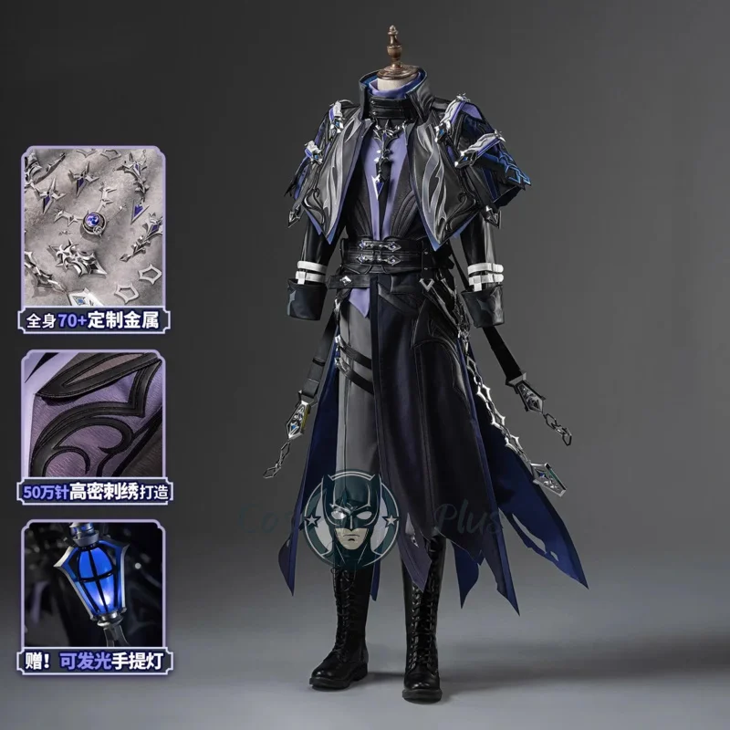 

Genshin Impact Kyryll Chudomirovich Flins Cosplay Costume Game Clothing Adults Men Halloween Outfit Uniform Comic Con Cos Set