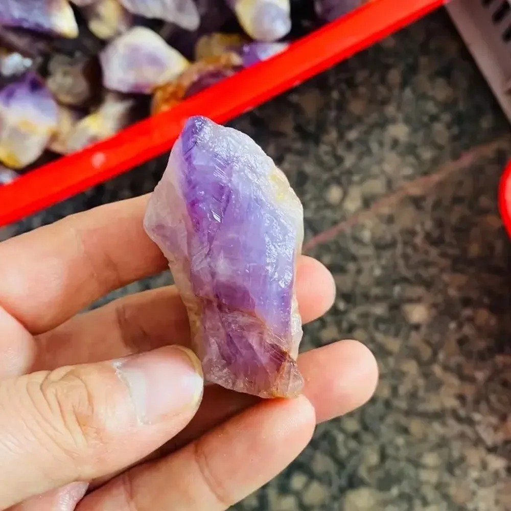 Raw Purple Amethyst Crystal Stone Mineral Specimen, Natural Quartz Gemstone for Reiki Healing, Energy Balancing &