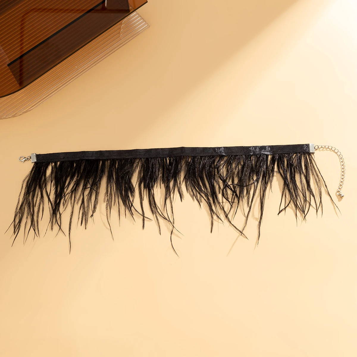 Long Feather Tassel Brush Choker Necklace for Women Trendy Charms Collar on Neck Jewelry Accessories 2023 Fashion Female Gifts