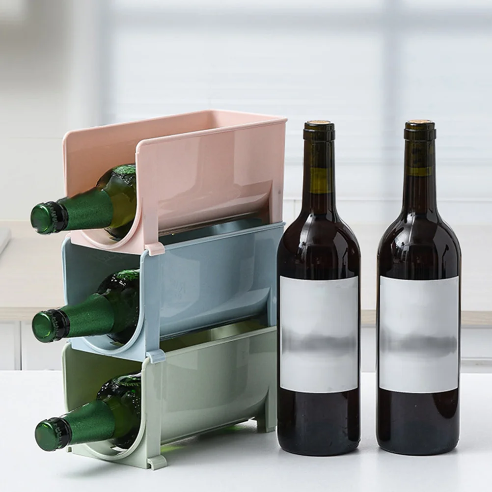 

2Pcs Multi-Layer Drink Organizer Beer Storage Rack Practical Refrigerator Kitchen Storage Stand Home Beverage Rack