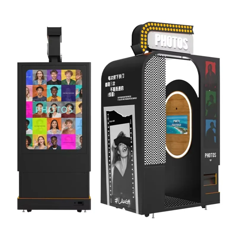 Customizable New Style Photo Booth Kiosk Professional Self-Service Passport Camera Compatible for Parties in Philippines