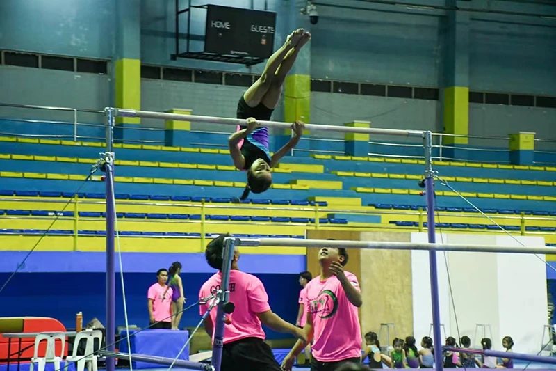 Высококачественное гимнастическое оборудование, индивидуальные цветные сертифицированные FIG неравномерные параллельные брусья для тренировок или соревнований