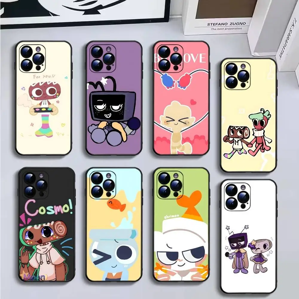 

Game D-Dandys W-World Phone Case For iPhone16,15,14,13,12,11 Plus,Pro Max,XS,X,XR,SE,Mini,8,7,Soft Black Cover