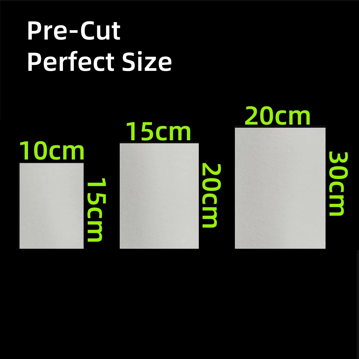 50/100 ورقة من ورق الضغط المقطوع مسبقًا من ورق البرشمان المطلي بالسيليكون على جوانب مزدوجة لآلة ضغط الصنوبري (52 جرام)
