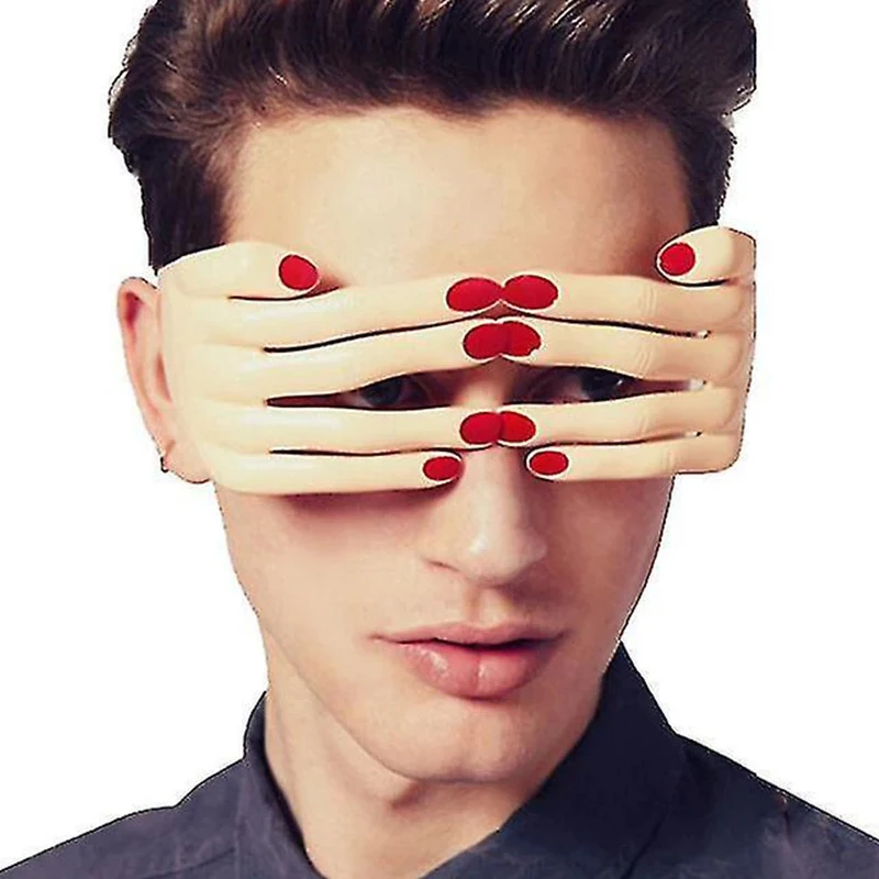 Halloween Finger Blindfold Sunglasses Creative Spoof Party Birthday Sand Sculpture Glasses Cute Funny Photo Props Role-Playing