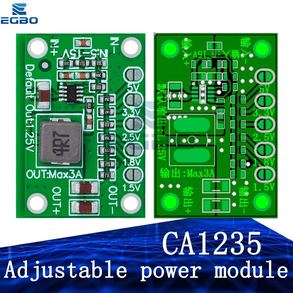 Ca1235 einstellbares Leistungs modul CA-1235 Buck-Leistungs modul 1,25 V 1,5 1,8 2,5 3,3 5V Ausgang 5-16V Eingangs-Step-Down-Netzteil