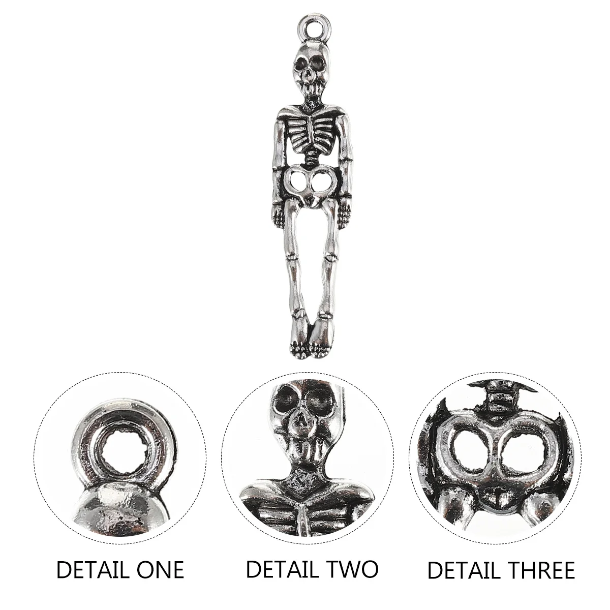 

50Pcs Multipurpose Skull Charms Pendants Halloween Jewelry Making DIY Gifts Necklace Bracelet Skull Pendants