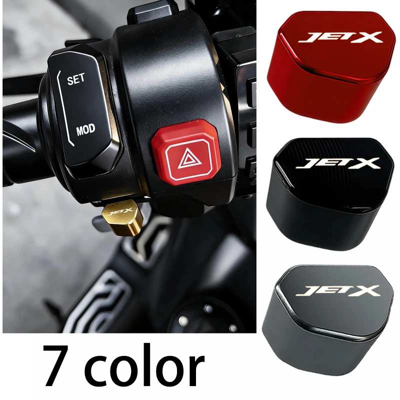 

Кнопка переключения сигналов поворота с ЧПУ для мотоцикла, колпачок переключателя для SYM JET X 150 125 JETX150 JETX125 2023-2026, алюминиевый сплав
