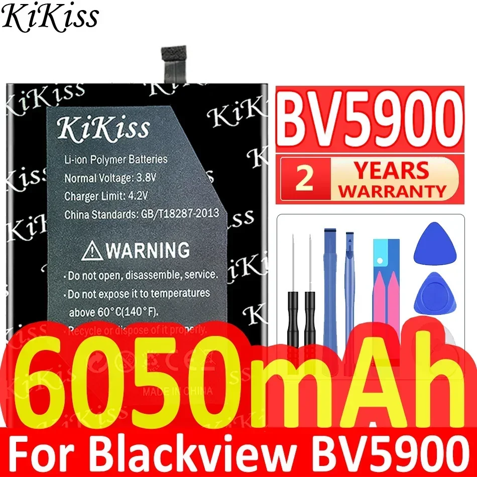 6050mAh KiKiss Powerful Battery BV 5900 for Blackview BV5900 Smart Phone