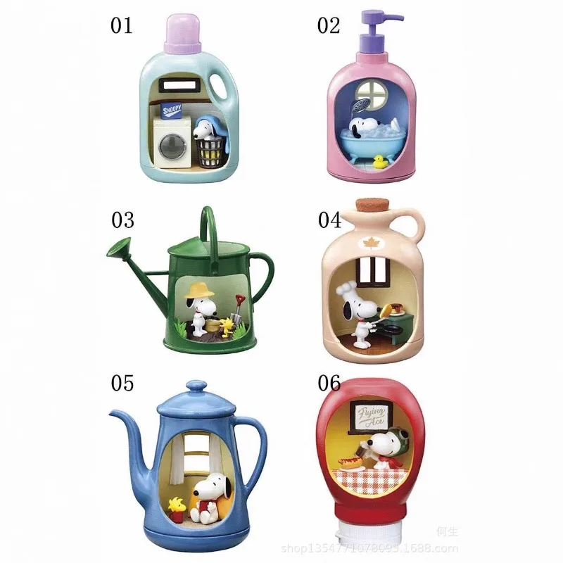 Figurki Snoopy Microlandschaft, dekoracje, figurki anime, dekoracje na biurko samochodowe, modele, prezenty świąteczne i urodzinowe dla dzieci