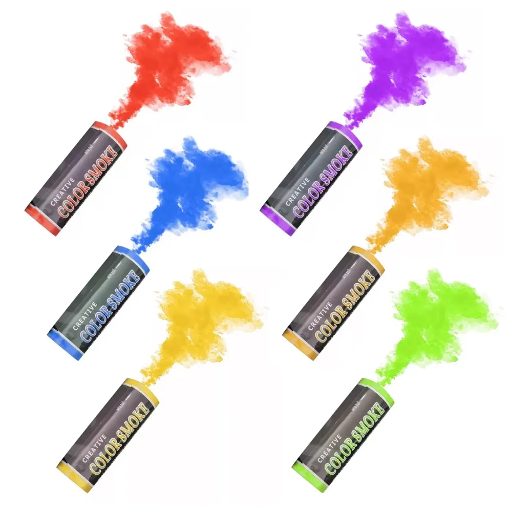 الملونة يده الدخان الزفاف مرحلة استوديو الضباب الدخان عصا الدعامة جو مثيرة للاهتمام ديكور الحفلات التصوير المعونة الدخان