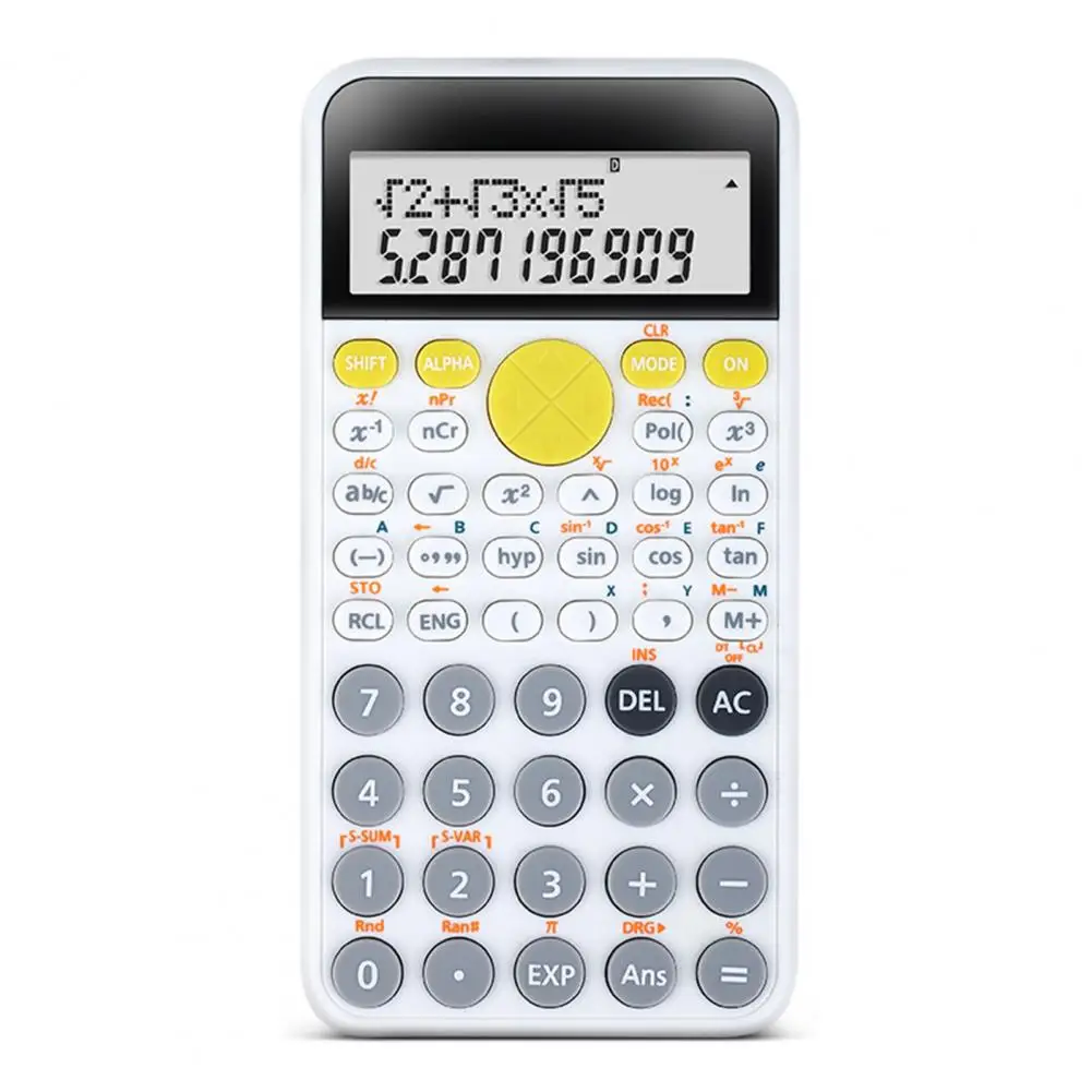 Electronic Calculator 2-Line Display 240 Functions Candy-colored Arithmetic Financial Accounting Tool Calculator for School