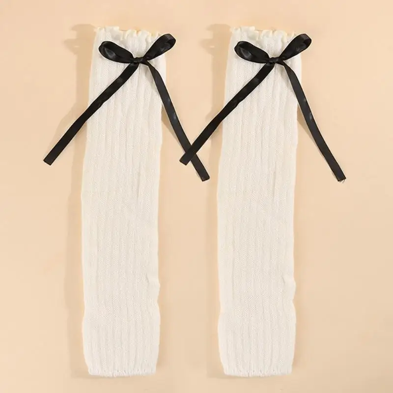 652f-冬暖かいハーフフィンガー-グローブ-ニット-フリル-デザイン拡張袖口長