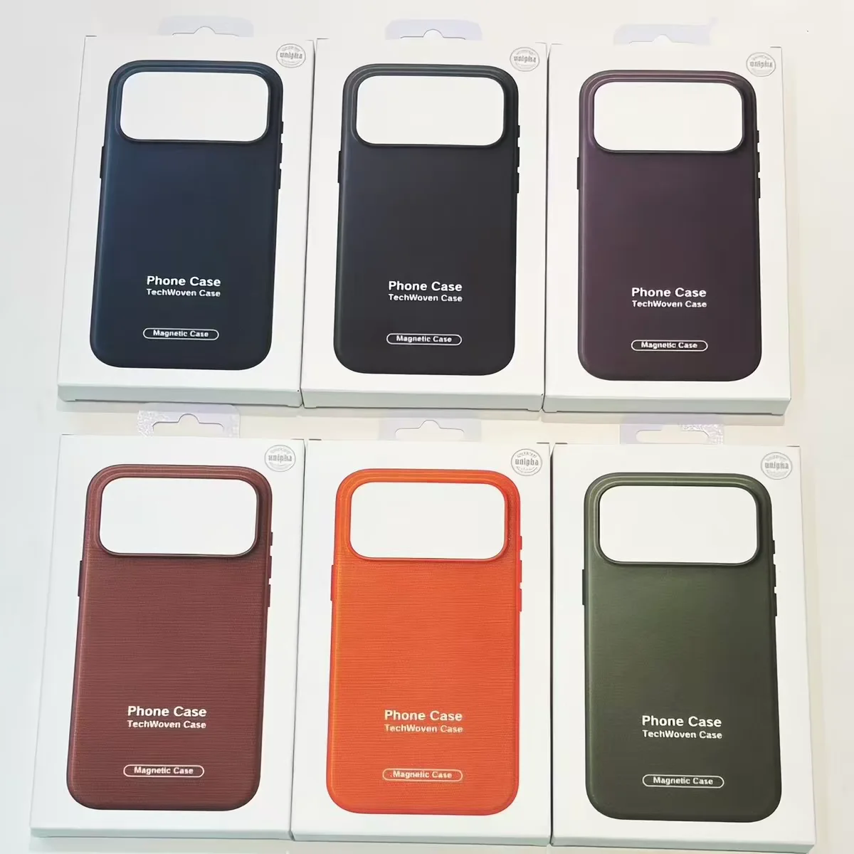 For iPhone 17 Pro Max 16 Pro Max 15 14 13 Case Camera Control Button Magnetic For MagSafe Phone Cover Tech Woven Shockproof Case