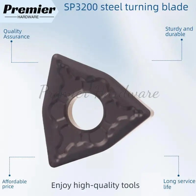 إدراج مشقوق بلونين WNMG080408-AM SP3200 إدراج تحول فولاذي مقاوم للاهتراء وإزالة شريحة ناعمة #1