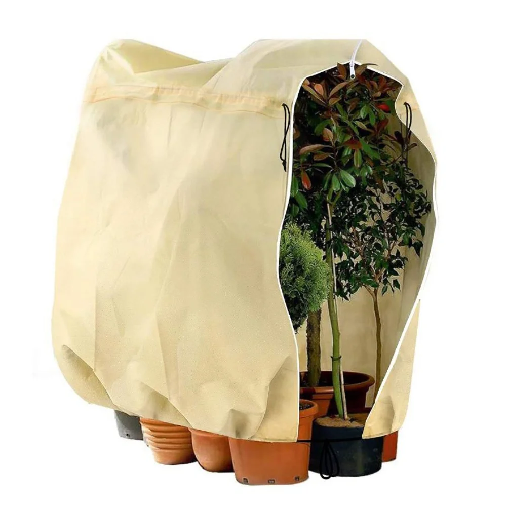 200x240cm Plant Frost Protection Cover Non-Woven Fleece Garden Plant Covers With Drawstring For Winter To Protect Outdoor Plants