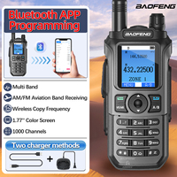 New BAOFENG UV-21M Multi Band Walkie Talkie Bluetooth App Programming 1000CH Type-C AM NOAA for UV-5R UV-21 PRO V2 Two Way Radio