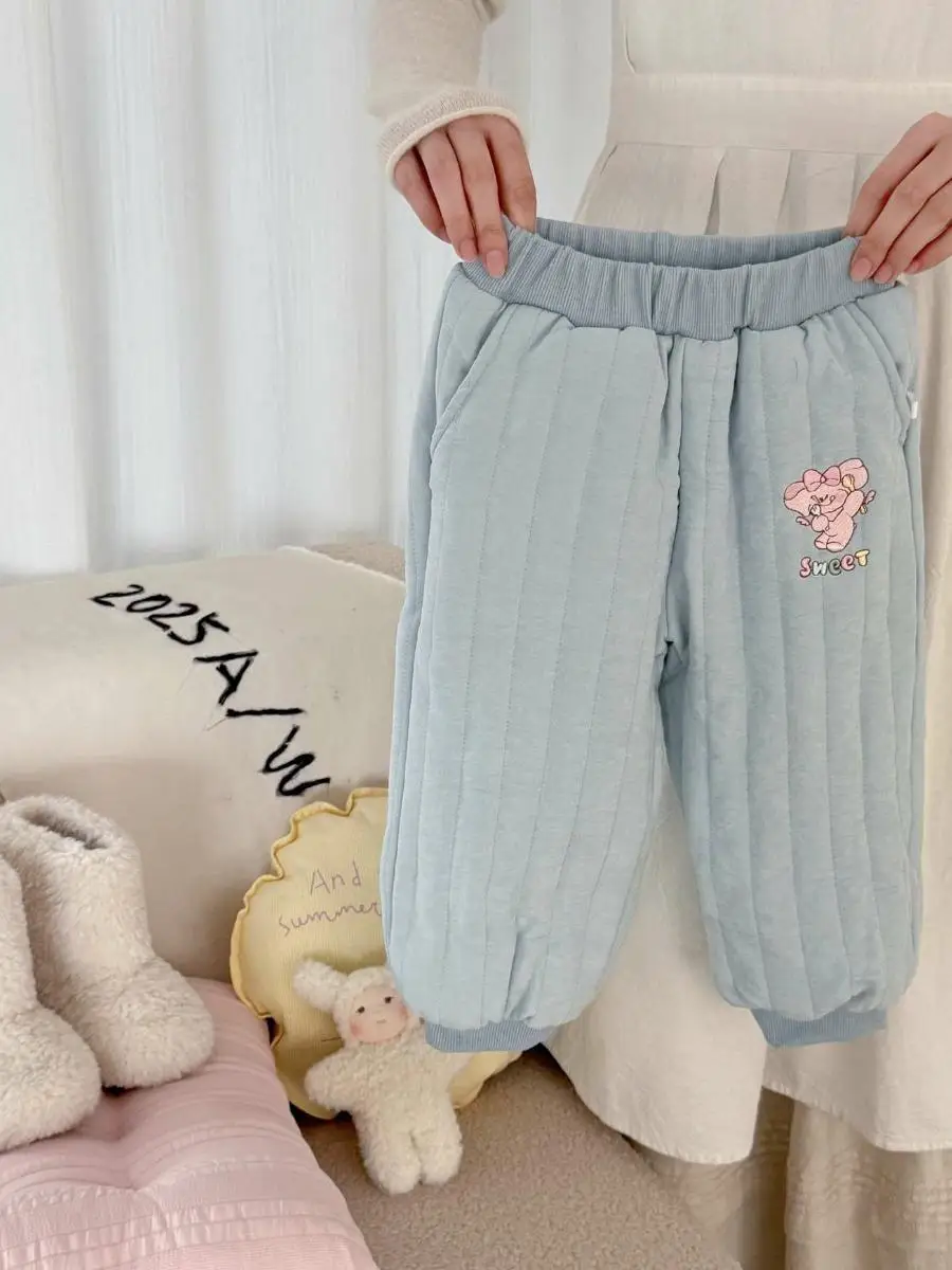 子供用超薄手裏起毛冬用ズボン 暖かくて滑りにくい 秋冬用ロングパンツ 1足で一冬使える...