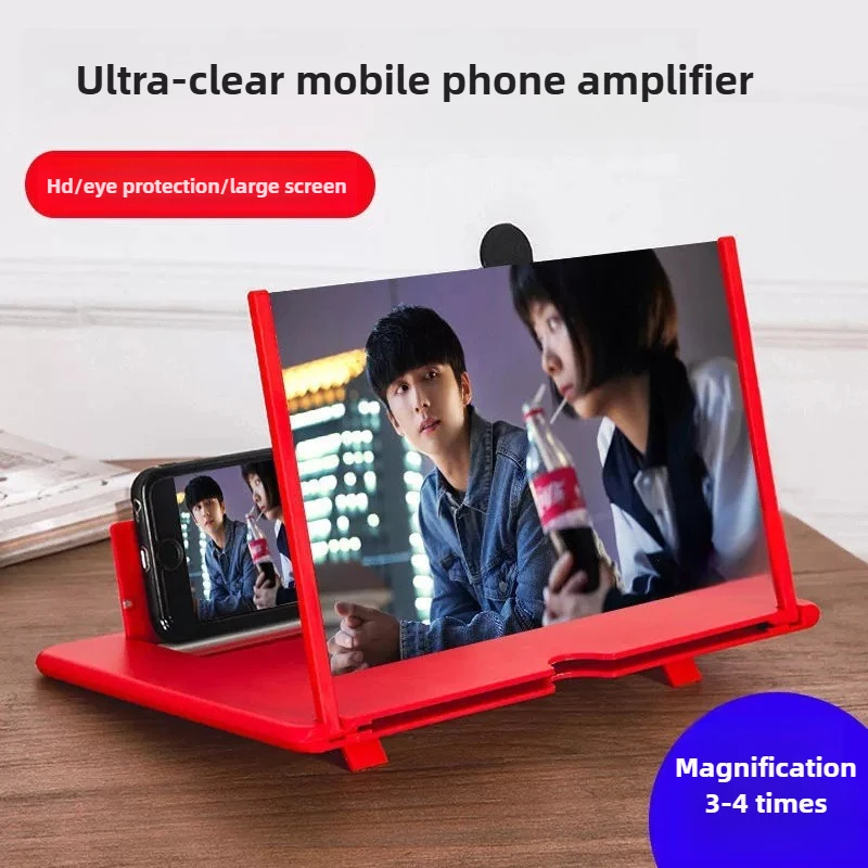 HD-Videolupe, Handy-Bildschirmverstärker, Ständer, Smartphone-Zubehör für klare Sicht
