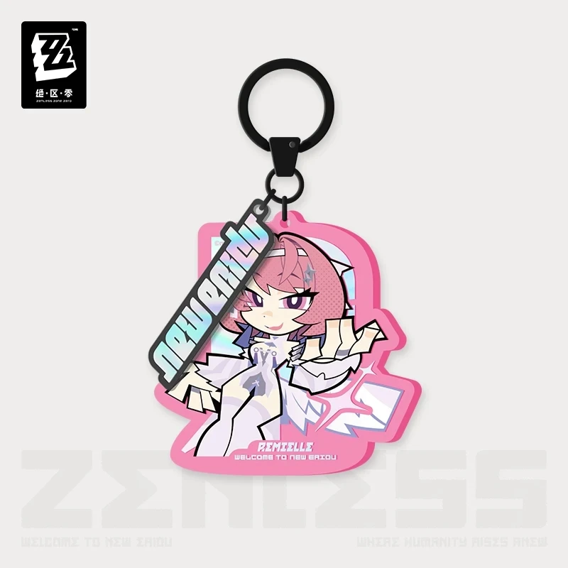 Official ZenlessZoneZero Genuine Lido Series Character Merchandise Chibi Acrylic Keychains and Decorative Accessories