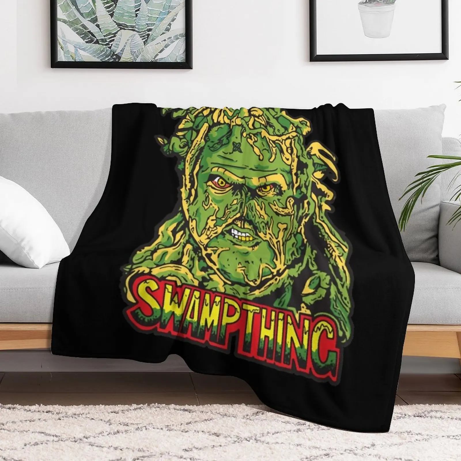 Gift Idea Swamp Thing Christmas Holiday Throw Blanket cosplay anime Giant Sofa Thin Bed Fashionable Blankets