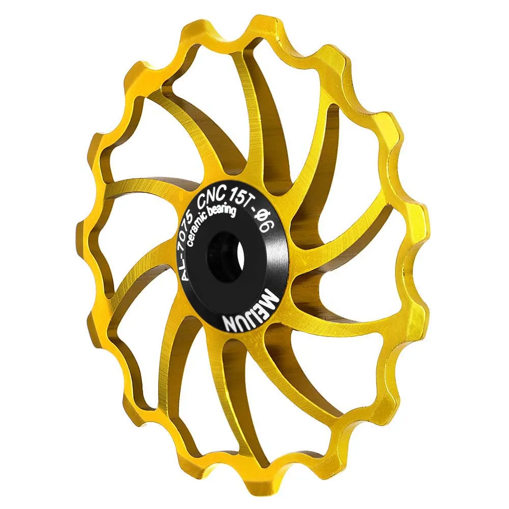 

MTB Mountain Bike Aluminum Alloy 14T 15T 16T Ceramics Pulley Wheel Bearing Rear Derailleur Guide Wheel Guide Roller