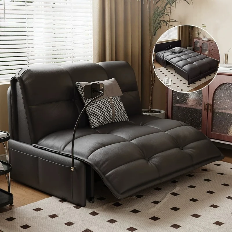 

Electric sofa bed, single multi-functional living room, casual sitting and lying down dual-purpose folding