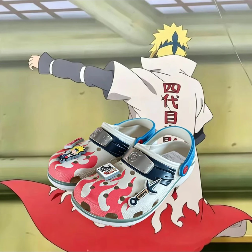 Naruto Fourth Hokage Unisex Slippers Eva Sandals Non Slip Beach Outdoor Anime Cosplay Footwear for Men Women Daily Home Gift