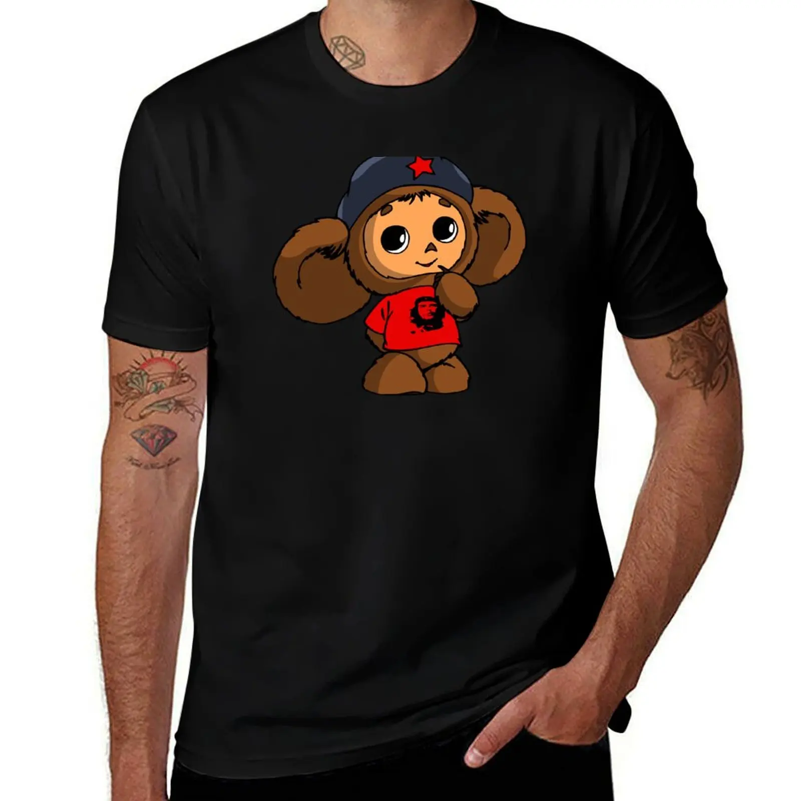 

Cheburashka T-Shirt Aesthetic clothing custom t shirt mens cotton t shirts