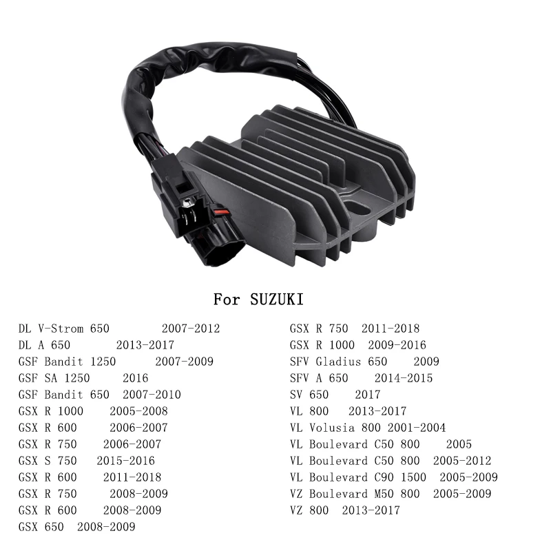 Spannungsreglergleichrichter für Suzuki DL650 GSF Bandit 650 1250 GSXR600 GSXR750 GSX R1000 GSX 650 SV650 VL800 VZ800 C50 C90 M50 – Detail 5