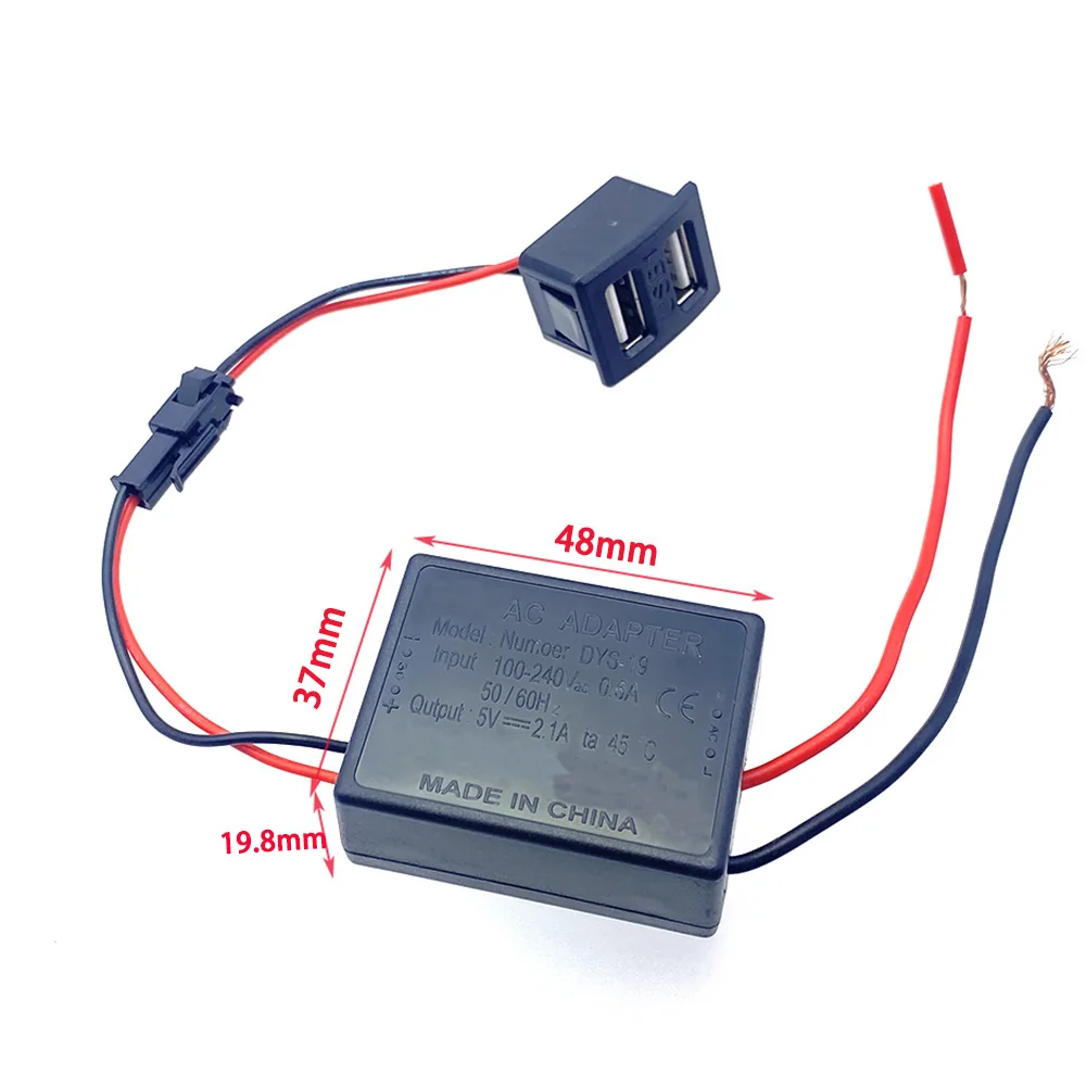 4 Sets Doppelschichtige USB-Buchsen, Typ-C-Buchsen, USB-Lampen-Ladebuchsen, Strombuchsen mit Kabelanschluss – Detail 7
