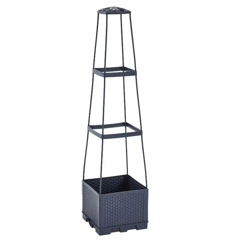 

Planter With Trellis Plant Support Cages Assembled Climbing Frame Vine Plants Support Outdoor Indoor Garden Accessories