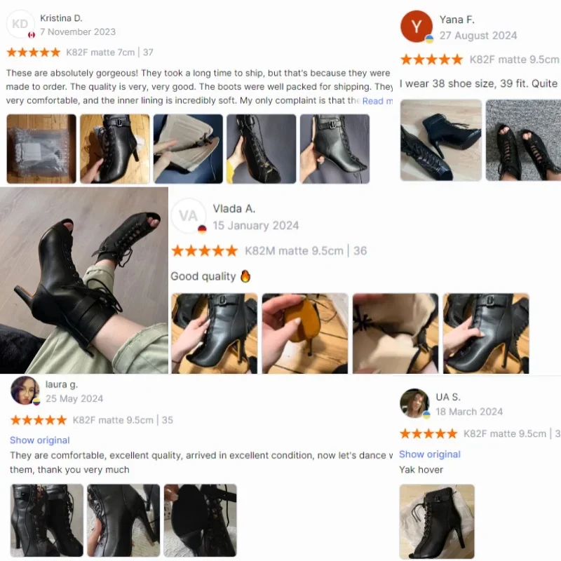 Spezielle High Heels für Jazz Dance, Damenschuhe für das Training, Sandalen mit offener Zehenpartie, europäische und amerikanische Schnür-Mesh-Damenstiefel – Detail 1