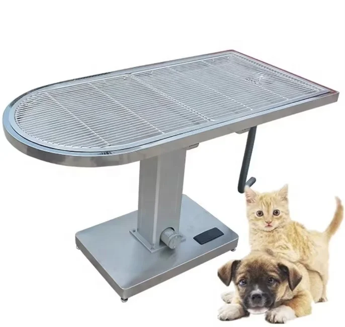 Veterinary Surgical Equipment Table Adjustable Multifunctional Electric Lift Disposal Table for Pet Hospitals