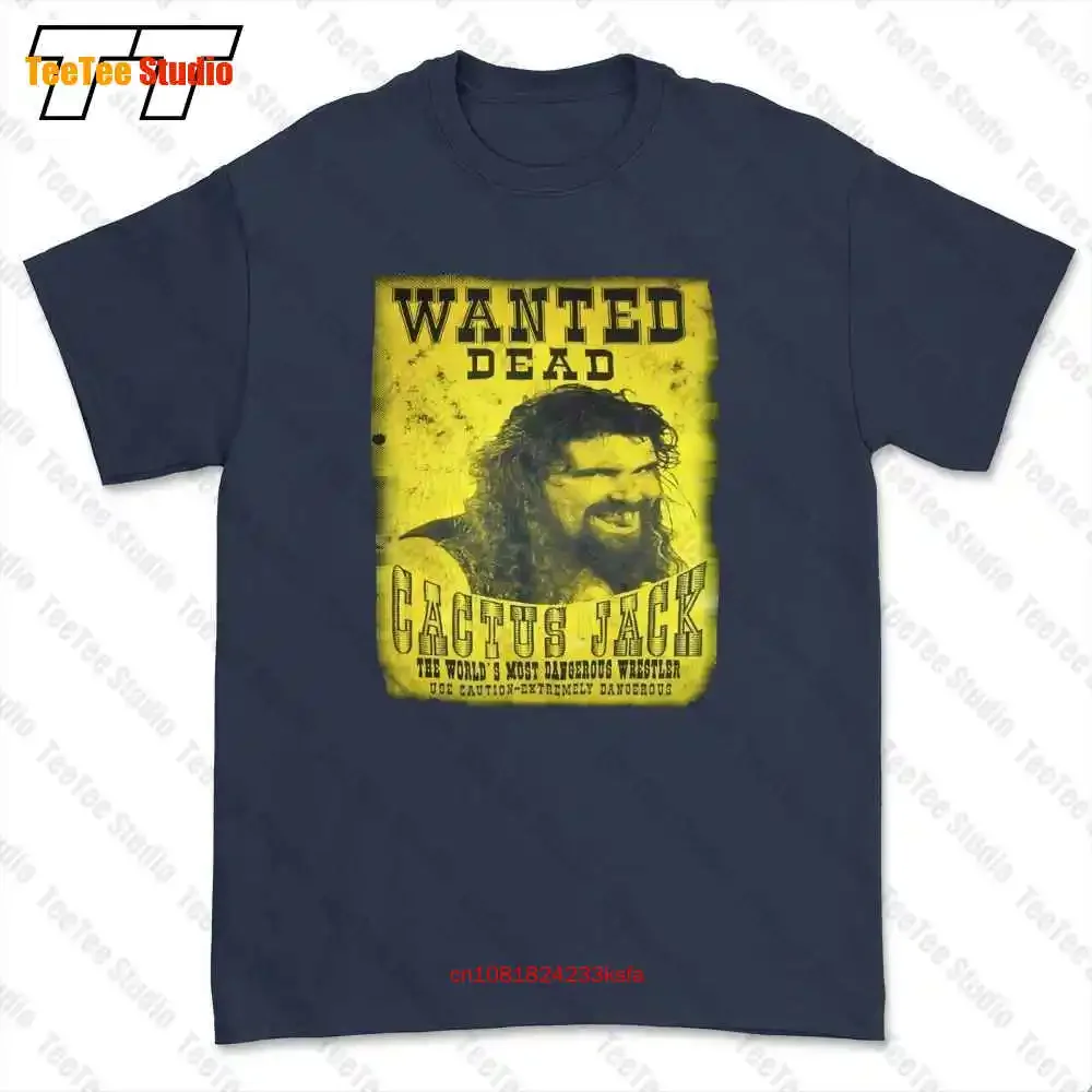 Hardcore Wrestler Cactus Jack Pro Wrestling T-shirt Tee 7GK9