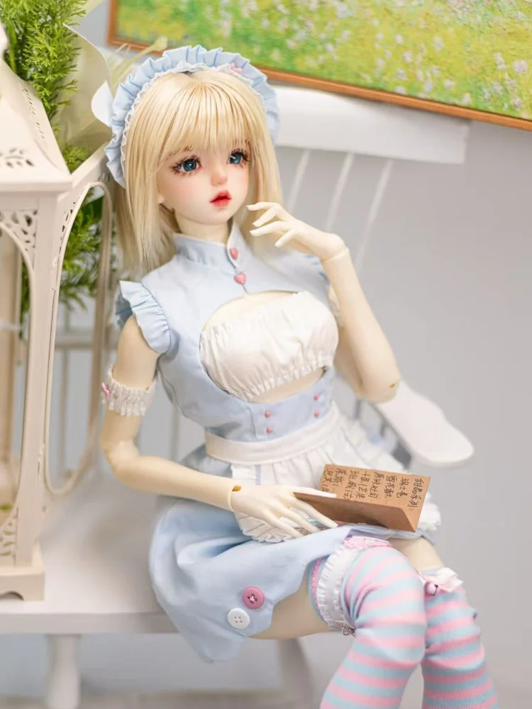เสื้อผ้าตุ๊กตา BJD สำหรับ 1/3 กระโปรงตุ๊กตาสีฟ้าสีชมพูสีม่วงชุดตุ๊กตาเสื้อผ้าอุปกรณ์เสริม DIY ของขวัญ (ไม่มีตุ๊กตา)