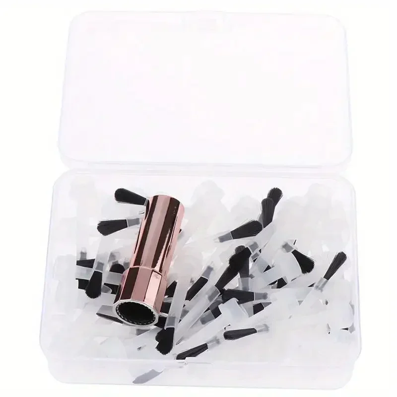 66pcs/25pcs Disposable Nail Polish Brush Nail Polish Bottle Replacement Head Brushes Acrylic Powder Applicators Manicure Tools