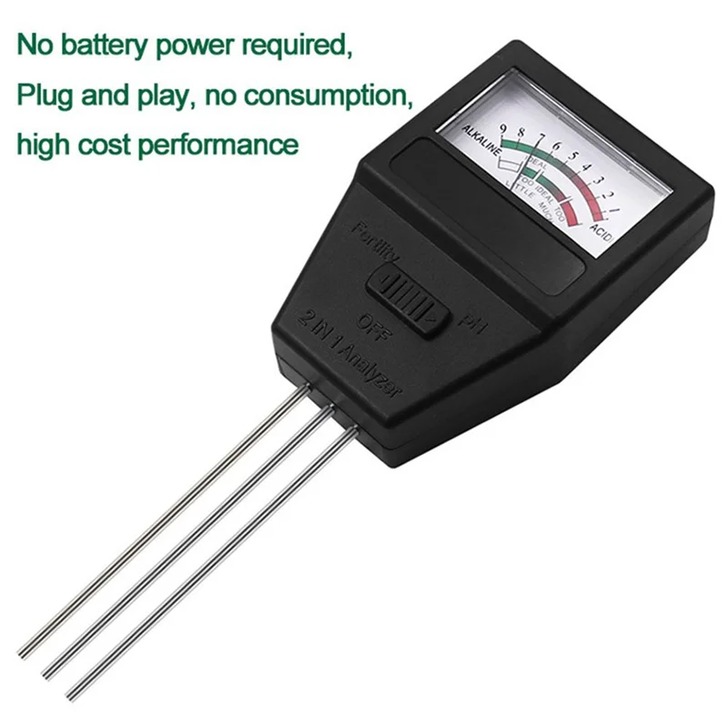 ABFI Professional For Garden Plant Flower Acidity Meter Soil Hygrometer Soil PH Tester
