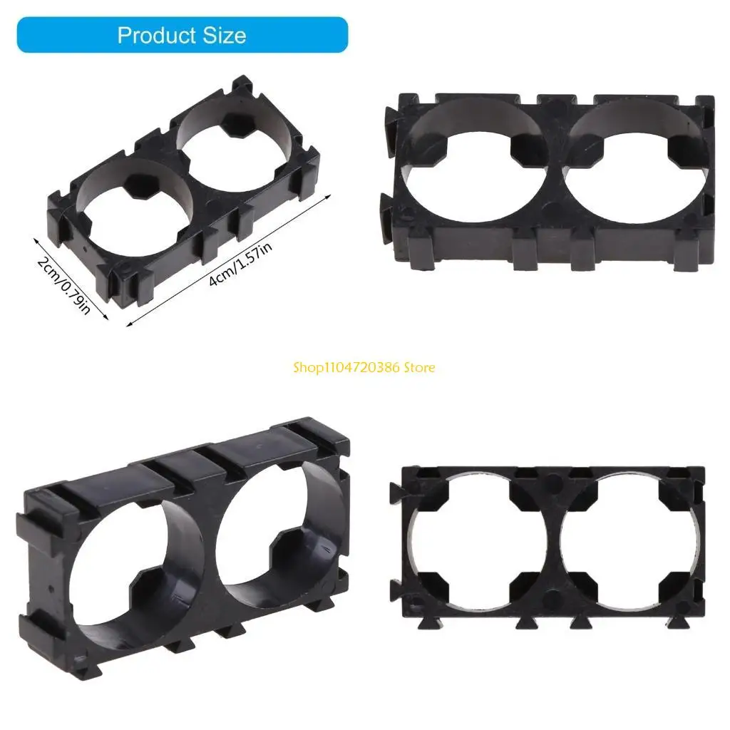 

K0EA 10 Pieces 18650 Battery Holder Bracket Cell Safety Plastic Brackets for 18650 Batteries Anti Vibration Plastic Brackets