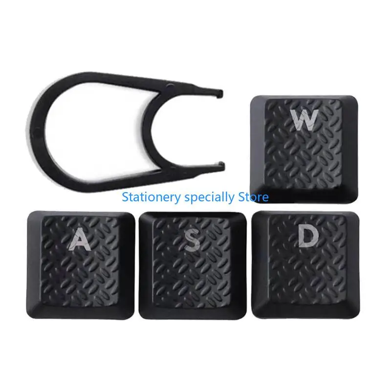 

4Pcs Gaming Keycaps Durable WASD Keycap OEM Profile Non-slip Cover Translucent Key Cap for G913 G915 G813 G815