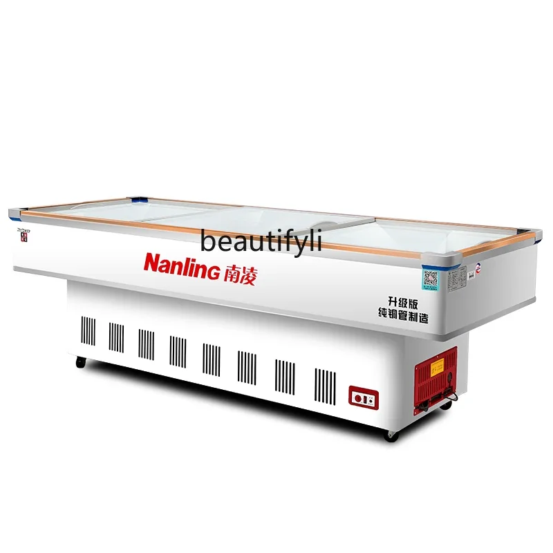 

A61 Seafood cabinet Malatang freezer first-class energy efficiency desktop stall refrigerated frozen a la carte cabinet