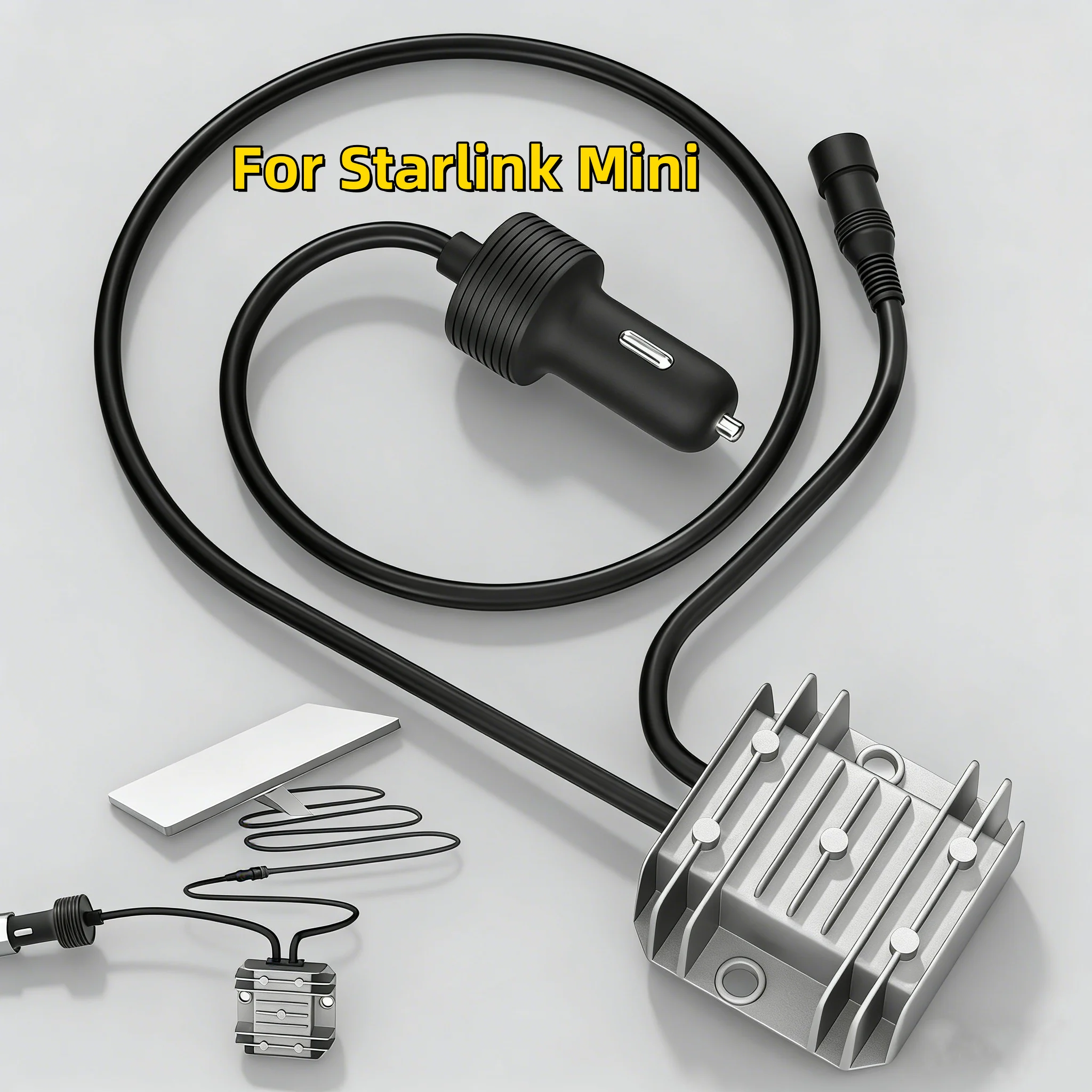 

Автомобильный адаптер для Starlink Mini Step Up 10-28 В до 30 В 3,5 А, кабель питания постоянного тока с комплектами прикуривателя для грузовика RV