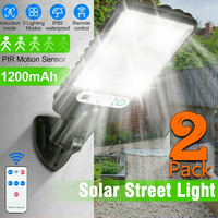 Solar Street Lights Outdoor Solar Lamp With 3 Light Mode Waterproof Motion Sensor Security Lighting for Garden Patio Path Yard