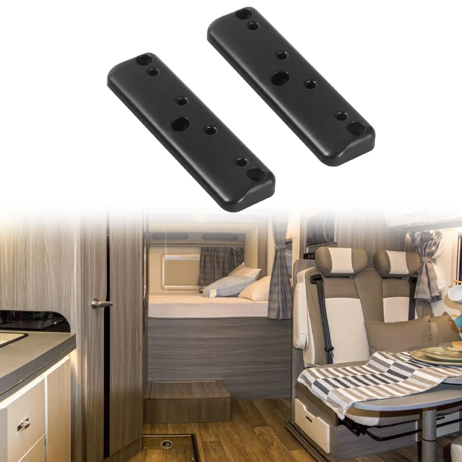 

2Pcs RV Accessories Mounting Fitting Mounting Bracket Sturdy Multipurpose Accessory Mount Base for Yachts Boat