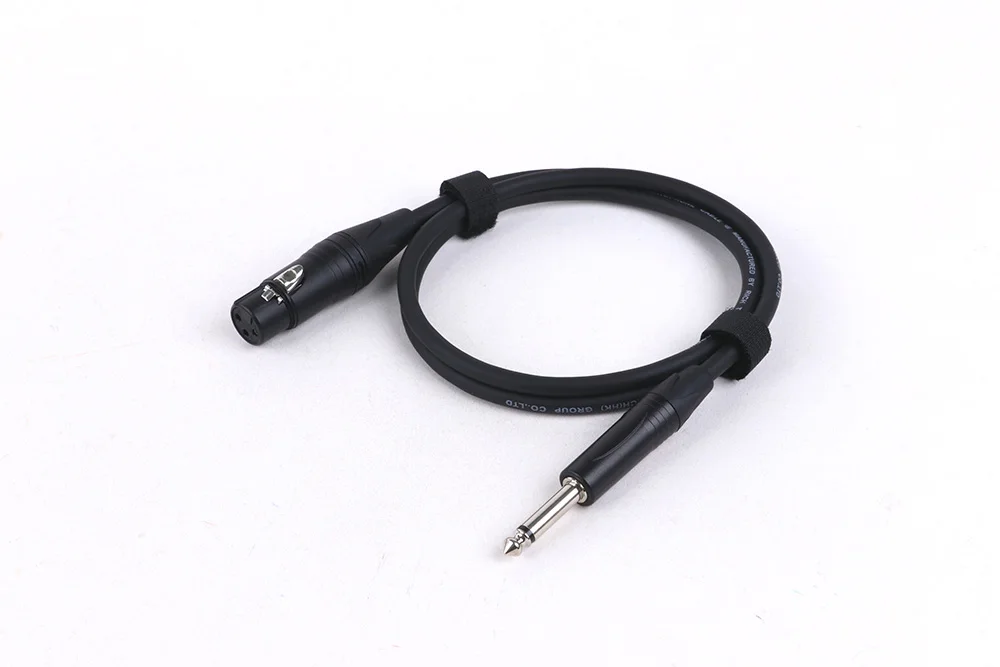 6,35 mm TS-Stecker auf 3-poliger XLR-Stecker/Buchse, Verbindungs-Audio-Verlängerungskabel für MIC Active Speakers, Bühnen-DJ-Studio-Audiokonsole – Detail 12