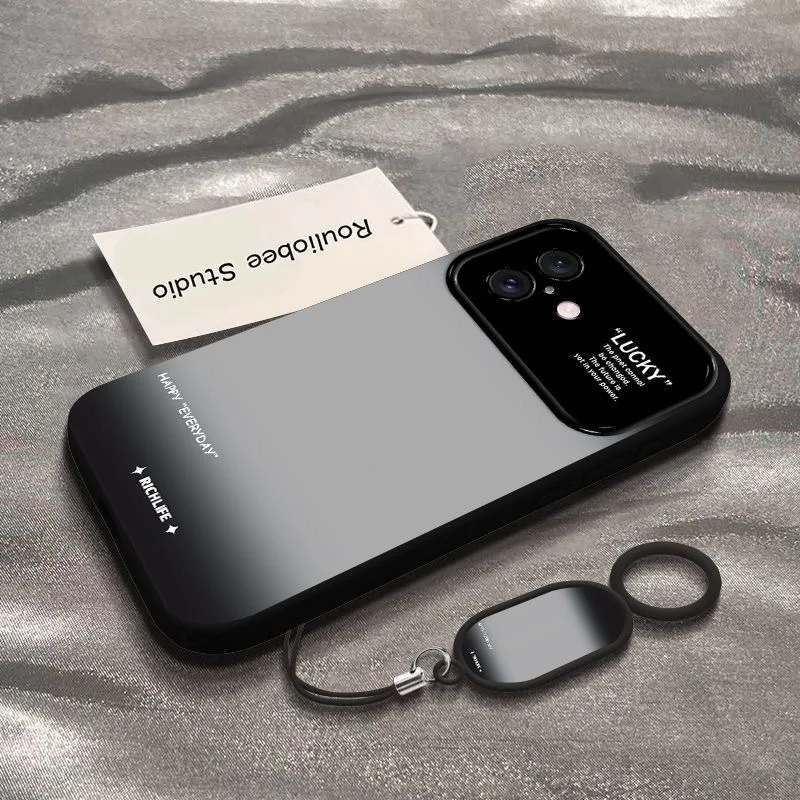 Custodia protettiva per telefono alla moda e di fascia alta, adatta per iPhone 17Pro Max/17Pro/17/Air, blu sfumato rosa