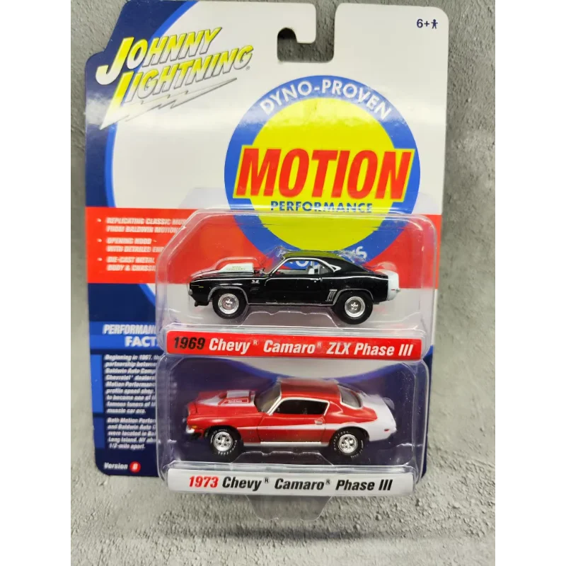Diecast Johnny Maßstab 1:64 Double Special Edition 1969camaro+1973 Legierung Automodell Sammlerspielzeug Geschenk Souvenir Display Ornament