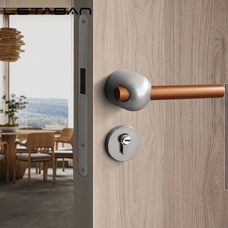 Moderne Mute Zimmer Türschloss Antike Innen Türgriff Für Schlafzimmer Badezimmer Anti-diebstahl Tor Schloss Hardware