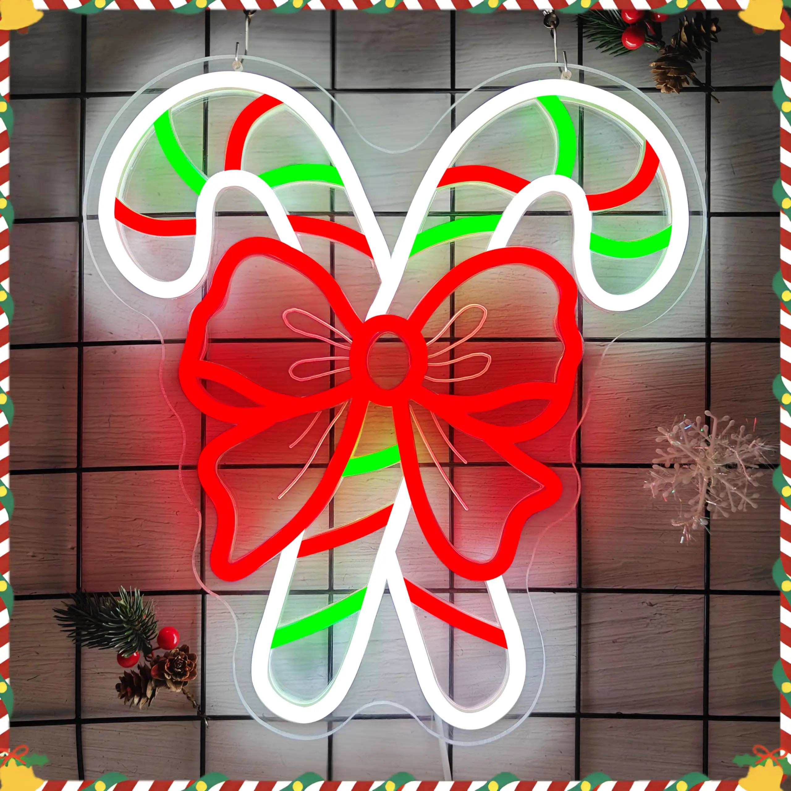 キャンディケイン-ネオンサイン-カービング-usb-調光可能-ウォールアート-デコレーション-キャンディランド-クリスマスパーティー-ホーム-キッチン-バー-マンケーブ-クラブ用